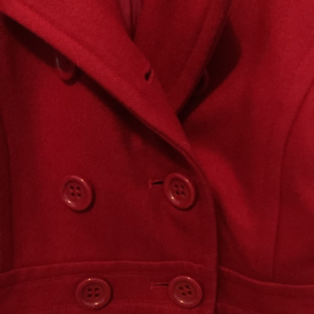 Red pea coat - Picture 2 of 8